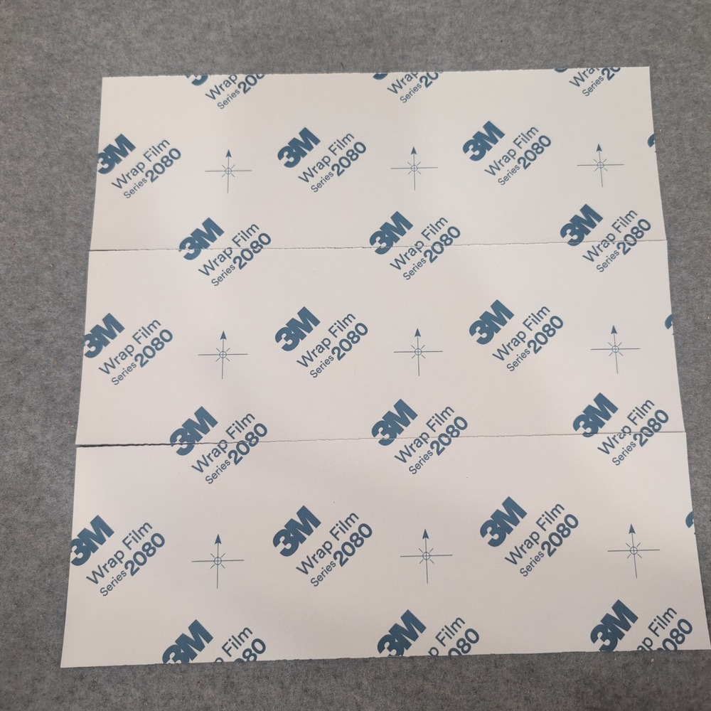 3M Wrap Film Series 2080 Satin Black Car Wrap 3 Pack Sheets Adhesive Vinyl - Picture 2 of 5